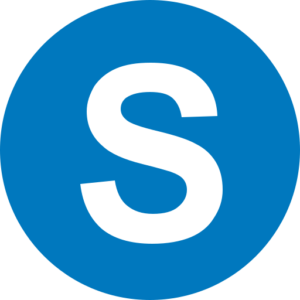 Niebieska litera S